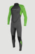 O'Neill REACTOR-2 3/2 GRAPHITE / DAYGLO Back ZIP Wetsuit